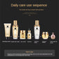 24K Gold Skin Care Set 9PCS with Box Face Toner Essence Cream Nicotinamide Anti-Aging Wrinkles Serum Facial Cleanser Kit