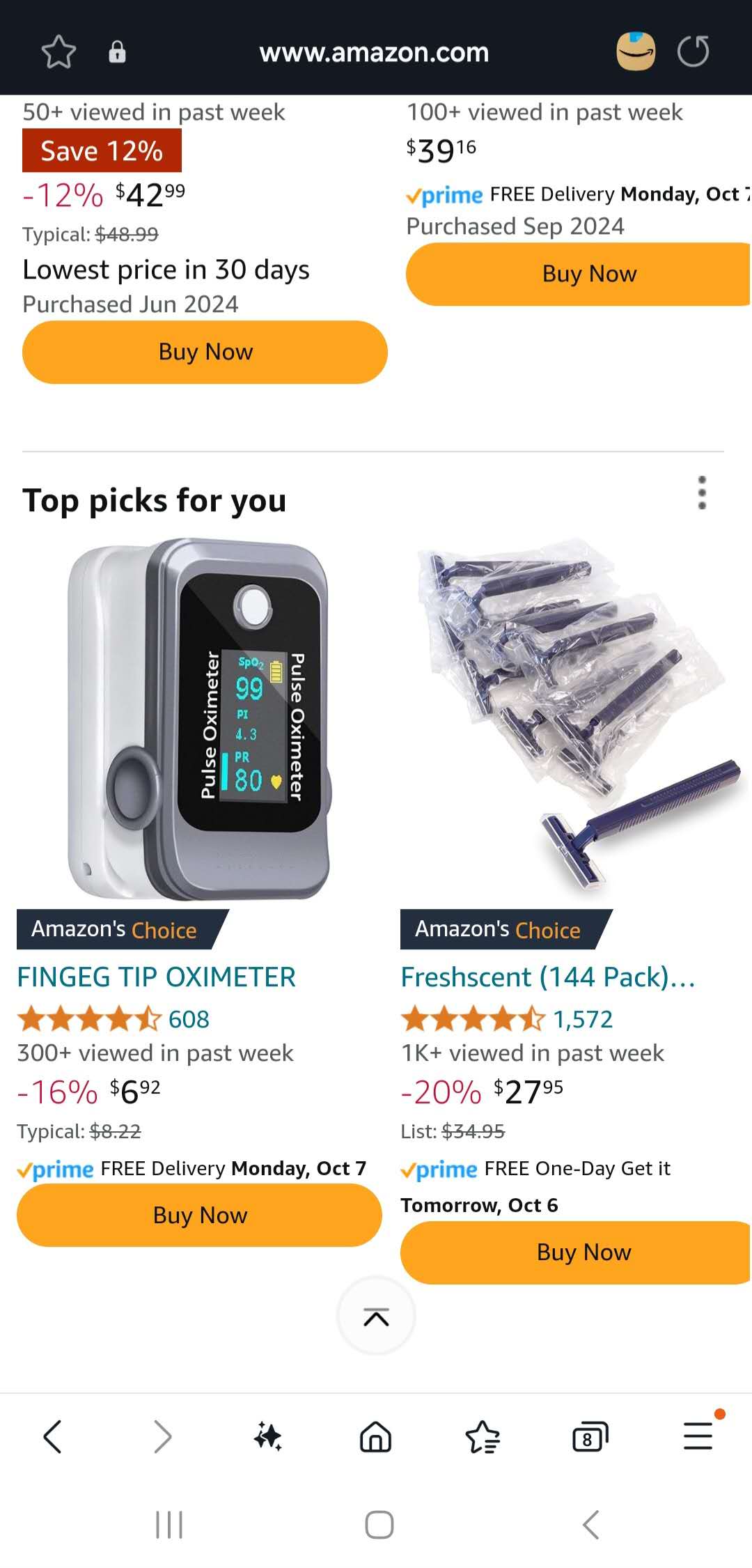 BM1000C Fingertip Pulse Oximeter