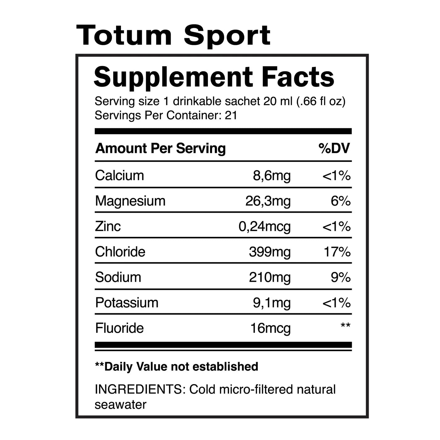 Quinton Totum Sport Hypertonic Electrolyte Supplement
