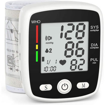 Digital Wrist Blood Pressure Monitor with Voice