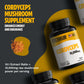 Organic Cordyceps Mushroom Supplement Capsules